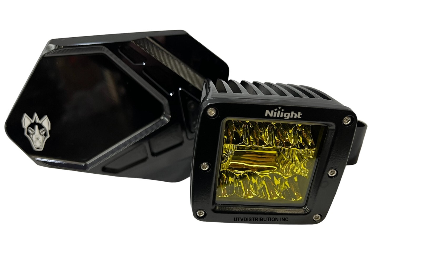 Chupacabra Offroad Cuero Pro UTV Mirrors With LED Lights Fits 1-7/8" Tube Amber