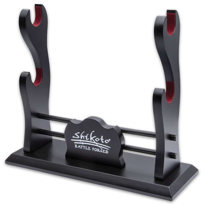 Shikoto Deluxe 2 Tier Table Samurai Katana Sword Display Stand Holder Mount New