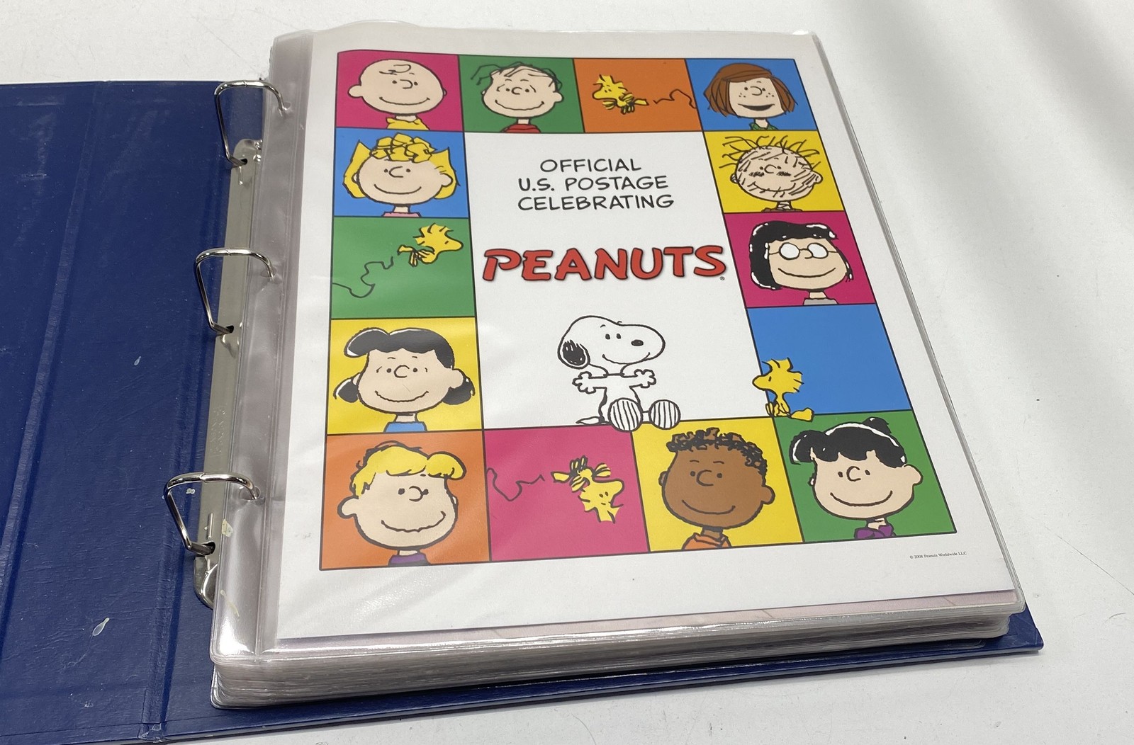 Peanuts Collection Album Snoopy Official US Postage Stamp Binder PCS Stamps
