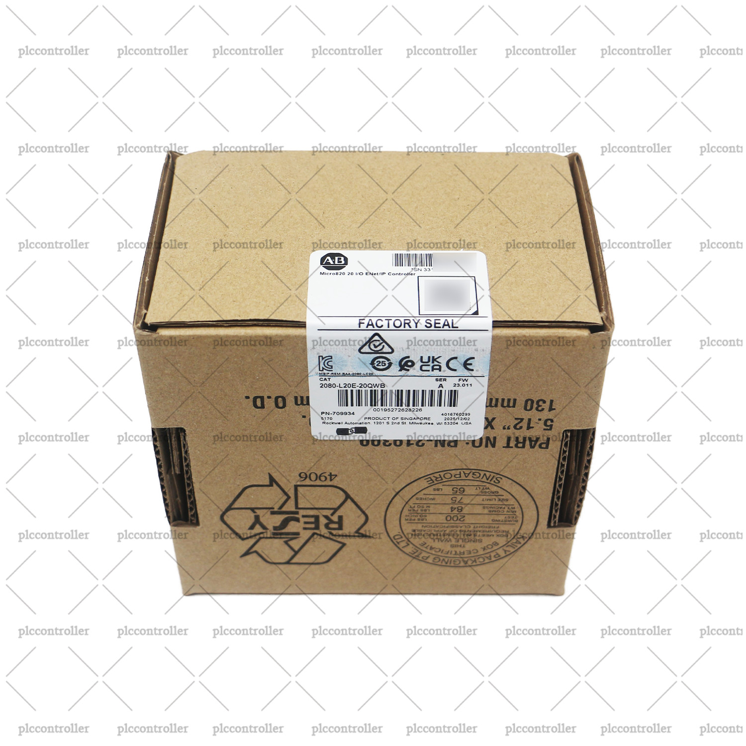 New Sealed 2080-L20E-20QWB Allen Bradly Micro820 20 I/O ENet/IP Controller