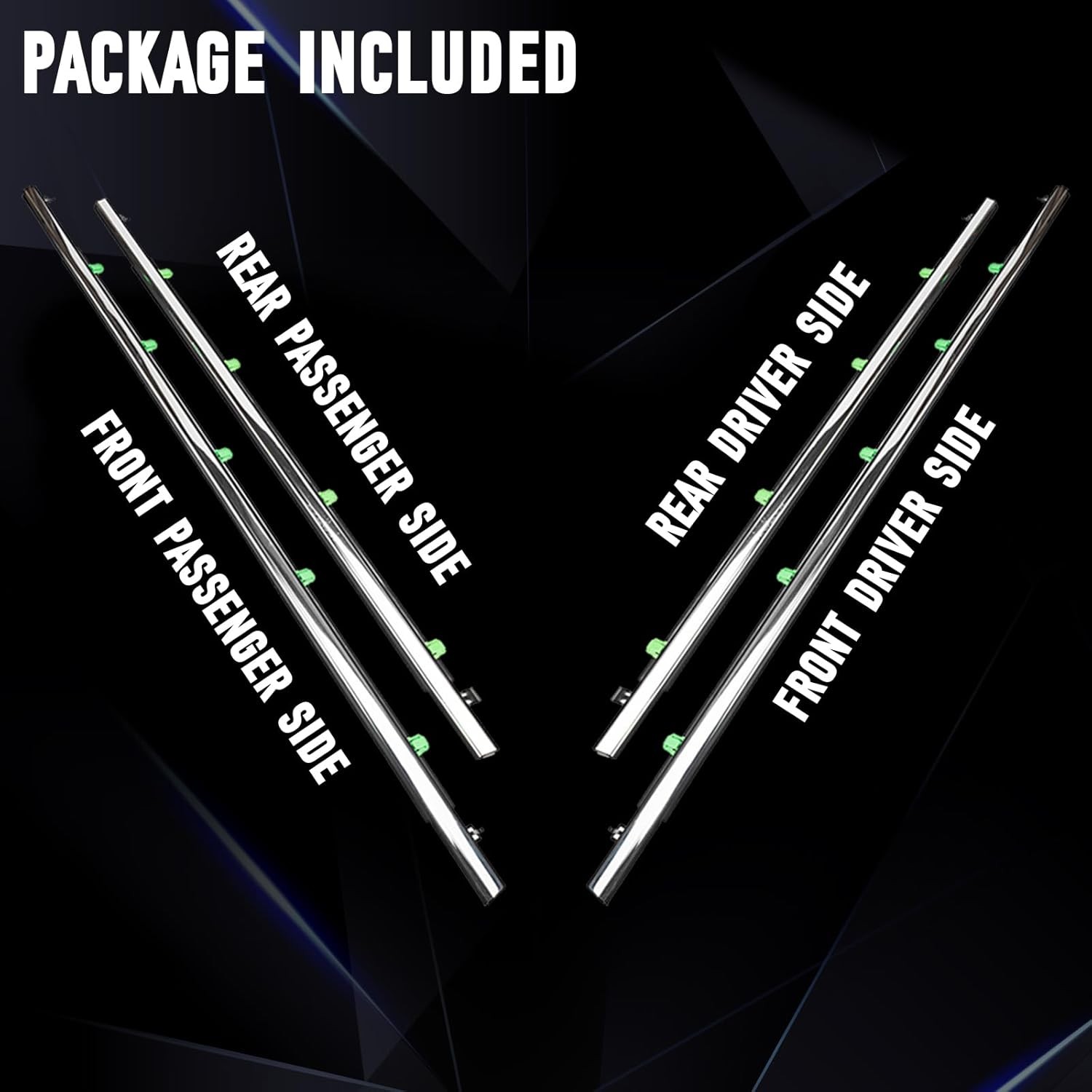 Door Window Trim Seal Weather Stripping Moulding Belt Glass Sweep CRV 2007-2011