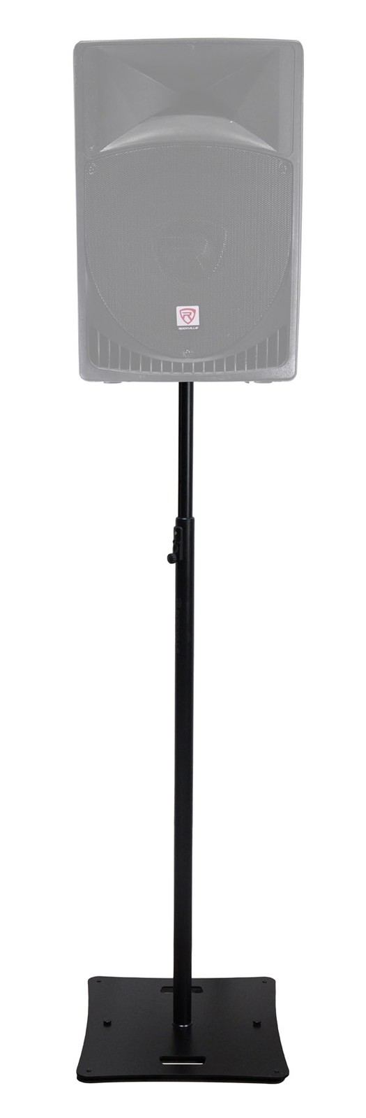 Rockville RLF2 BLACK 10 Foot Solid Base Speaker/Lighting/Projector DJ Stand+Bag