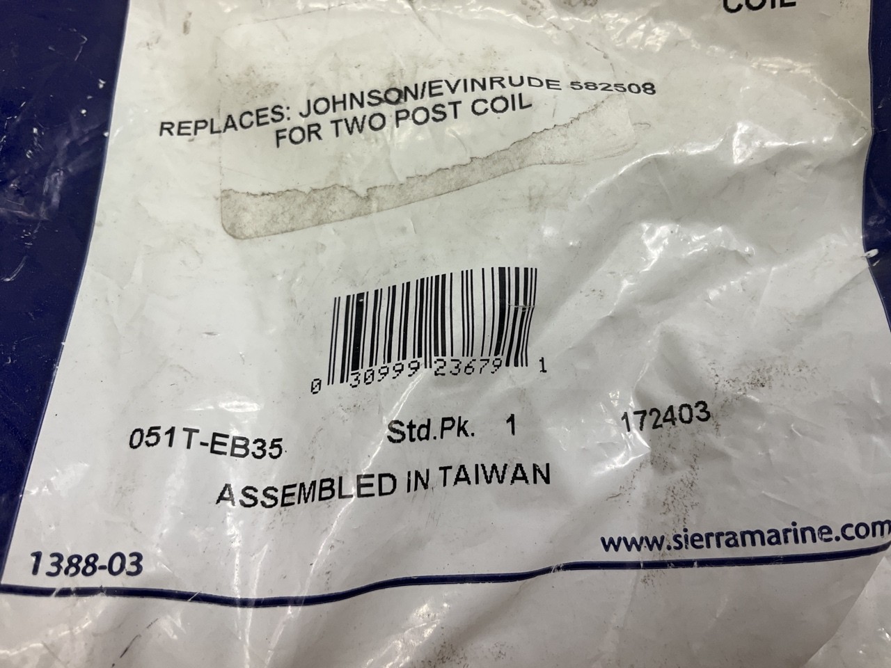 Sierra 18-5179 Ignition Coil OMC Johnson/Evinrude 582508 777661