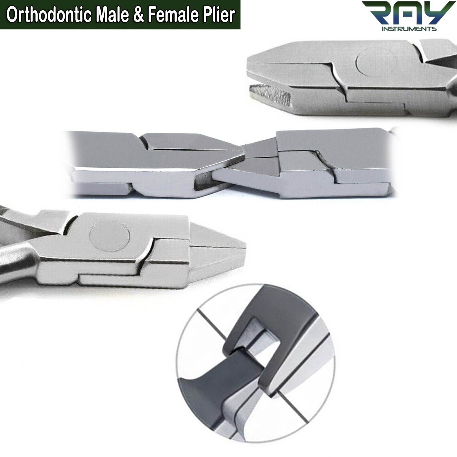 Orthodontic Male & Female Torquing Pliers Dental Torque Bending Arch Wire Plier