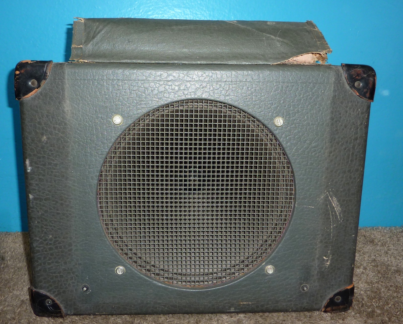 1940's DeVry Sound Model 1966 Mono Tube Amplifier & Jensen Speaker Guitar Amp