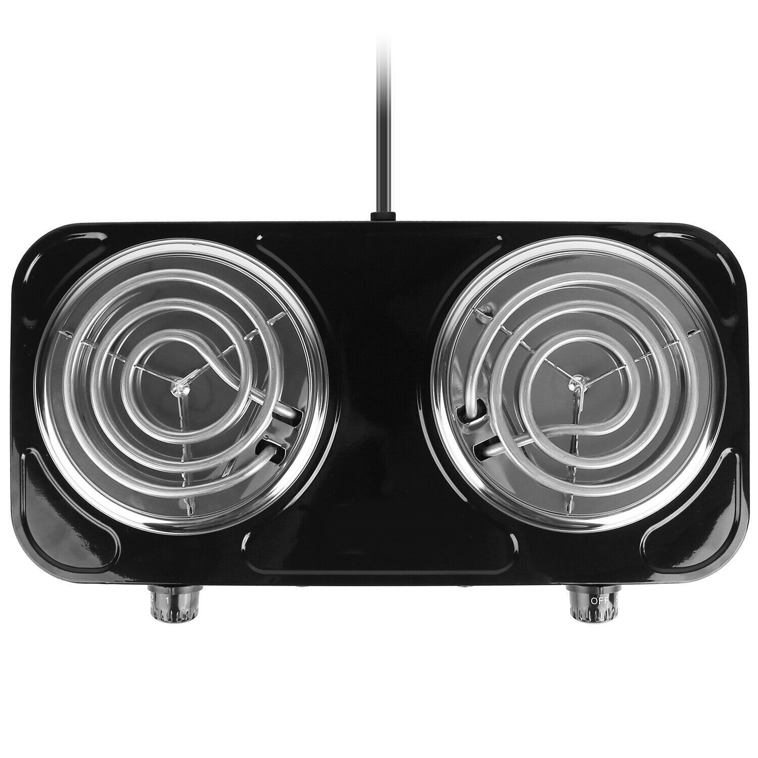 2000W Portable Kitchen Electric Double Burner Hot Plate Cooktop Cooking Stove