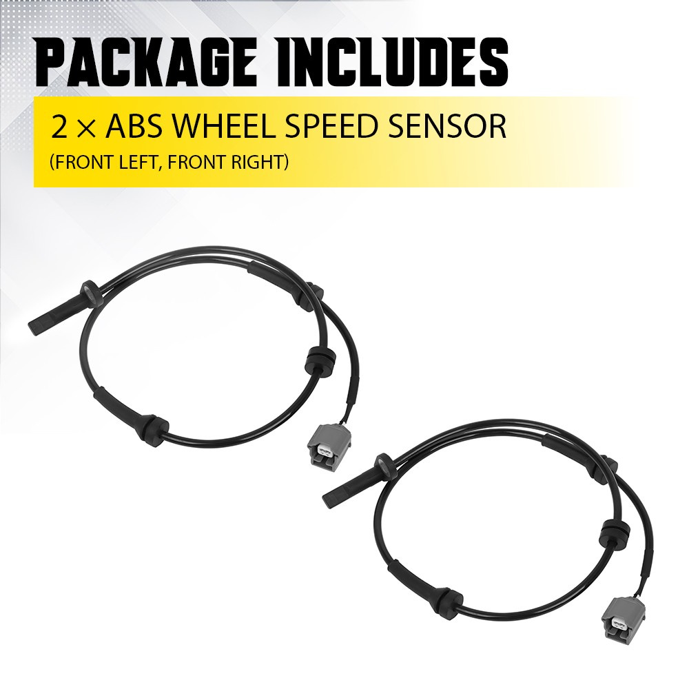 Set 2 ABS Wheel Speed Sensor Front-Left & Right For Nissan Rogue 2014-2020 EJ