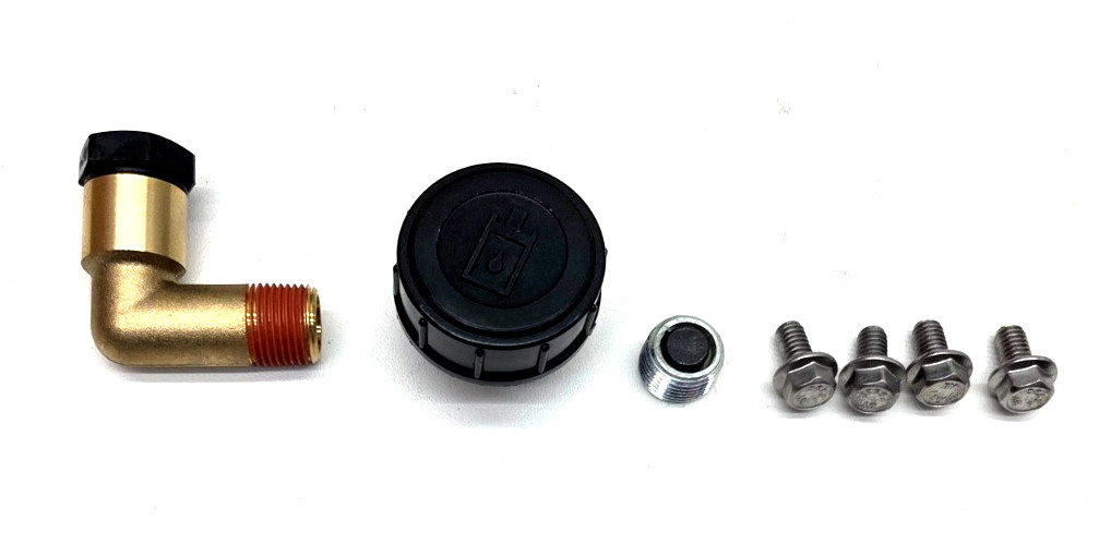 OEM BOSS SNOW PLOW RESERVOIR DRAIN PLUG FILL ELBOW CAP BREATHER HYD04814