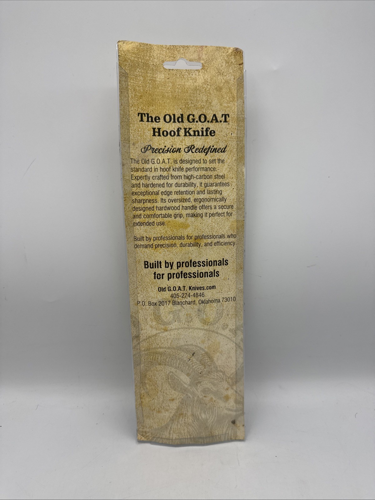 OLD GOAT RIGHT HAND DROP BLADE HOOF KNIFE #1 New