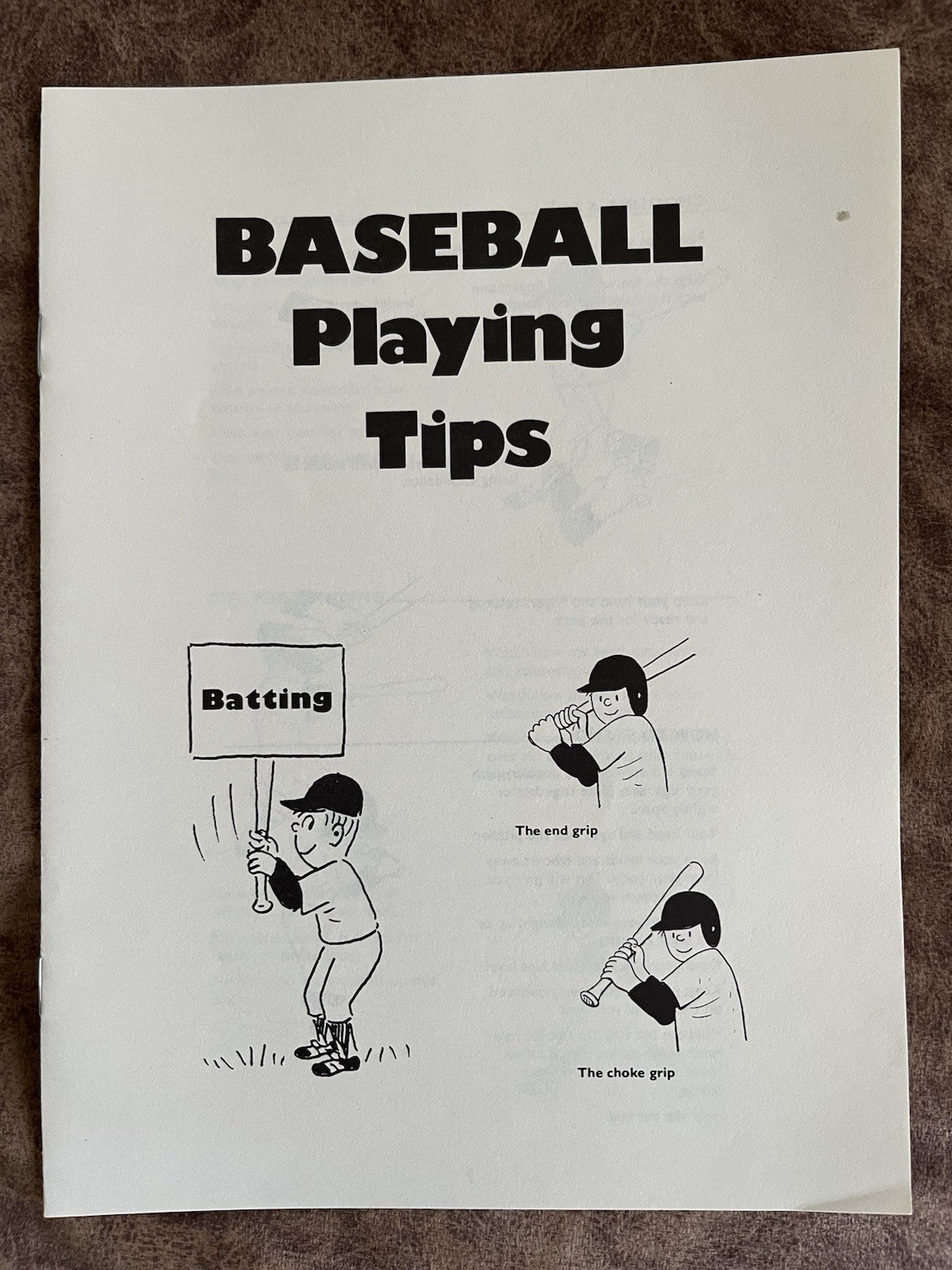 Vintage 1988 Oscar Mayer Baseball Playing Tips