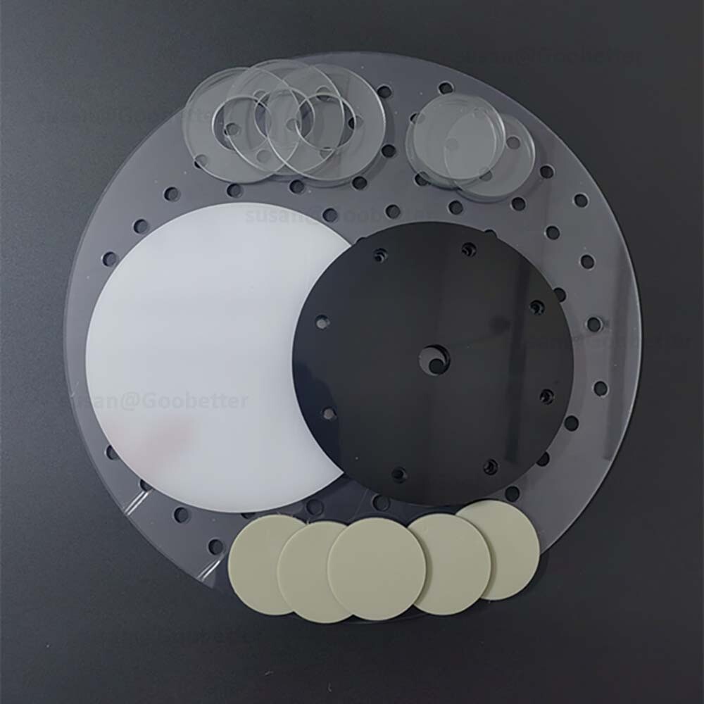 Circles Cut Disc Black PP Plastic Round Discs, Custom Sizes