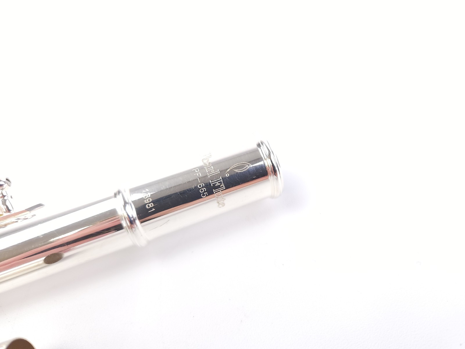 Pearl 665 Open Hole Silver Head Intermediate Stepup B Foot Flute Reconditioned++