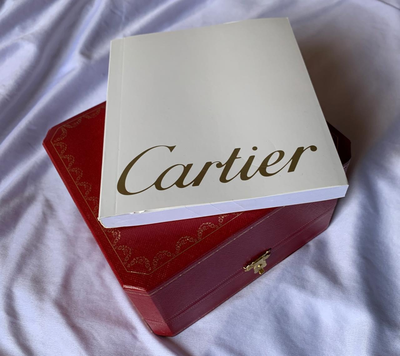 Cartier watch Presentation Box with booklet & Tags Empty Box DUTY PAID 20 Day de