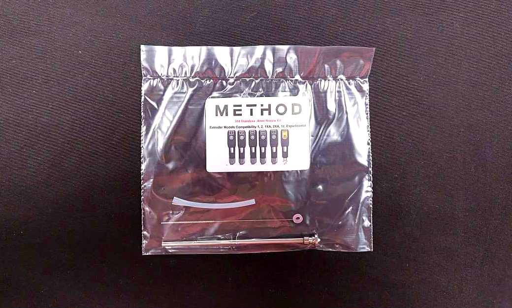 Makerbot Method/Method X NEW .4mm Nozzle, PTFE Tubing, And Cleaning Needle Kit
