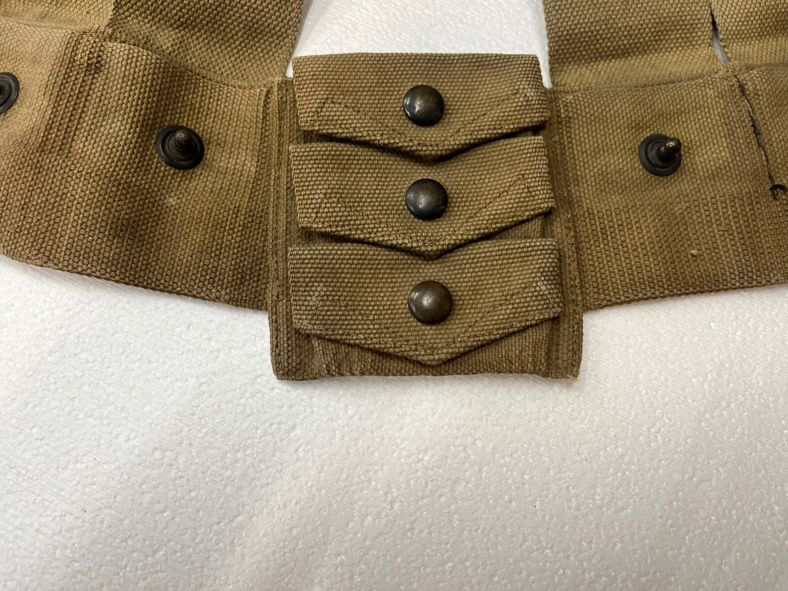 WWI US Army M1912 Cavalry Bandolier Cartridge Belt - Mills 1917