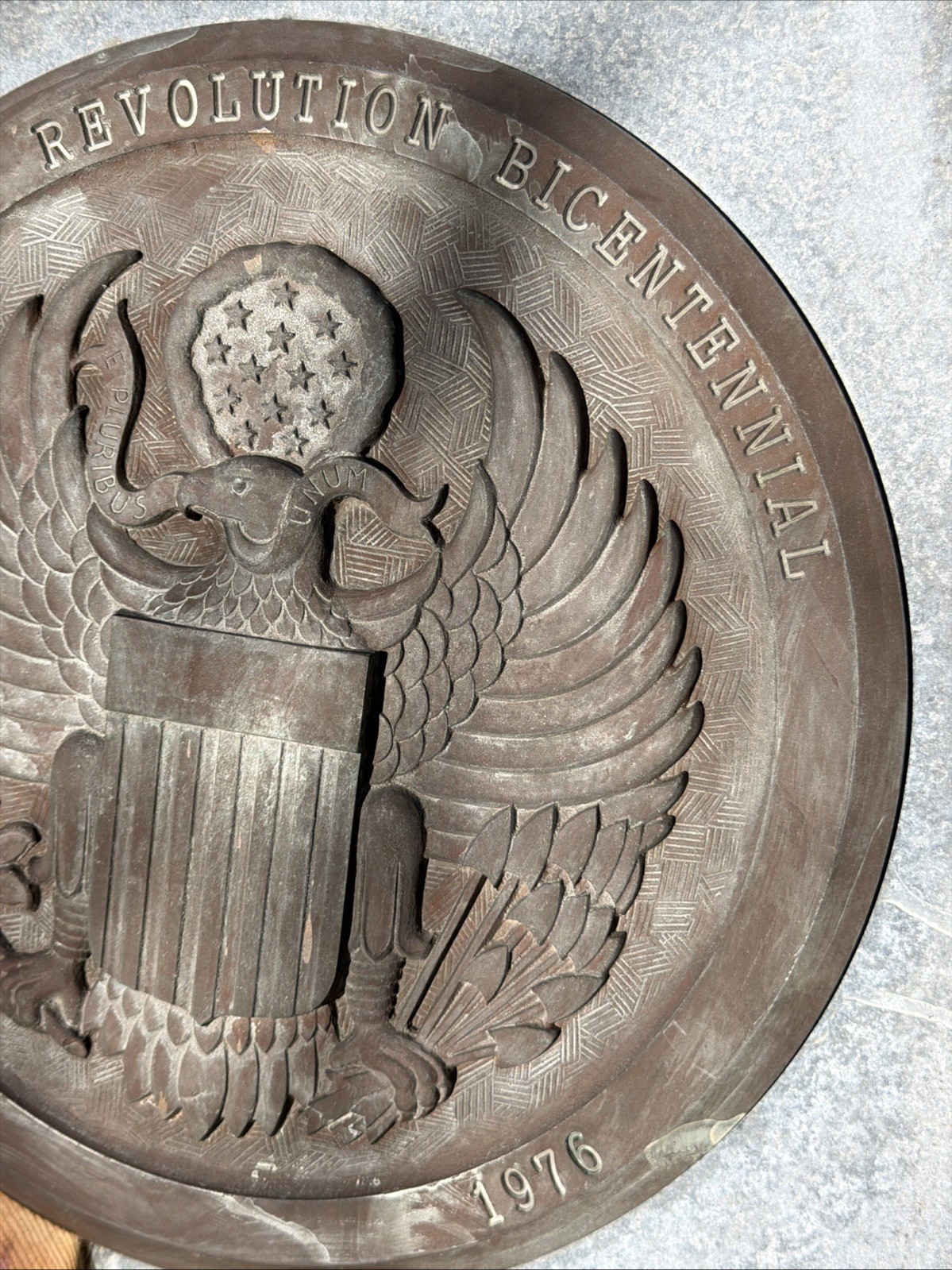 VTG Industrial Aluminum & Bronze Foundry Mold American Eagle Bicentennial ’76