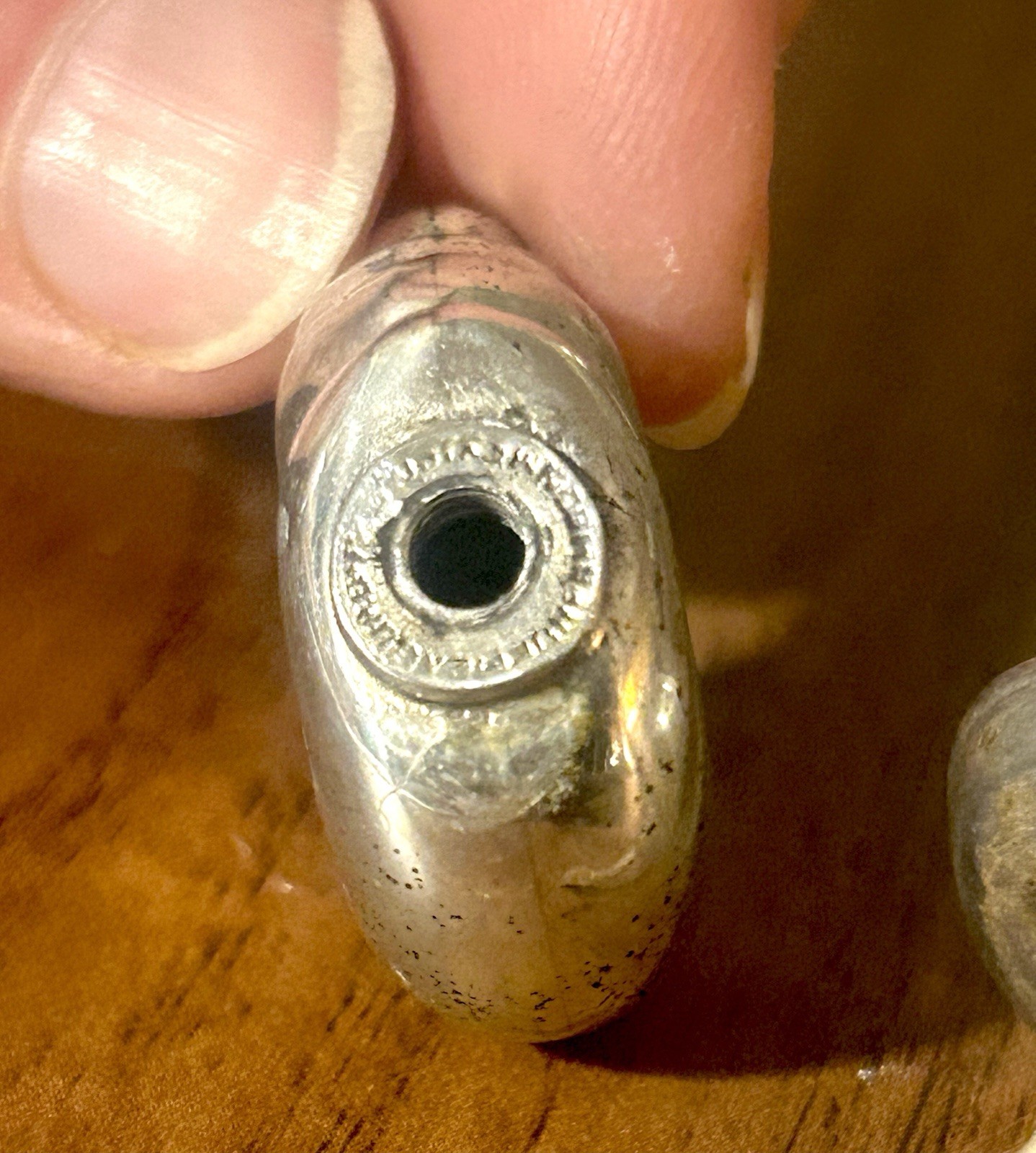 Vintage Sterling Silver Ormex Sombrero Man Perfume Bottle Green Stone Mexico