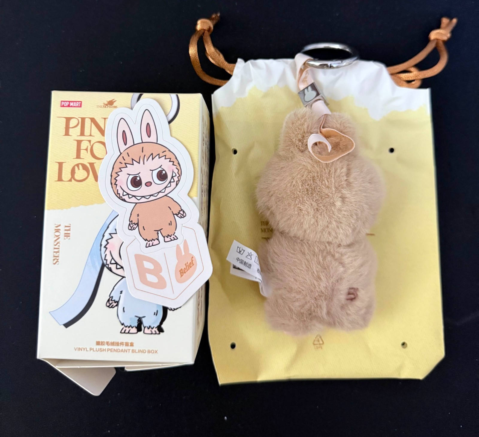 AUTHENTIC POPMART LABUBU THE MONSTERS PIN FOR LOVE SERIES VINYL PLUSH PENDANT