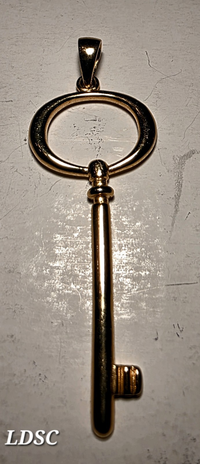 Gold Handcuff Key Antique Plated on 925 Silver ~ Pendant ~ Great PD Gift