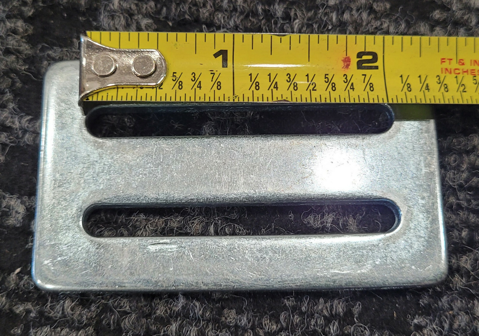 Seat Belt Harness Hardware 3 Bar Tri-Glide Webbing Slide Adjuster 2-inch (QTY 2)