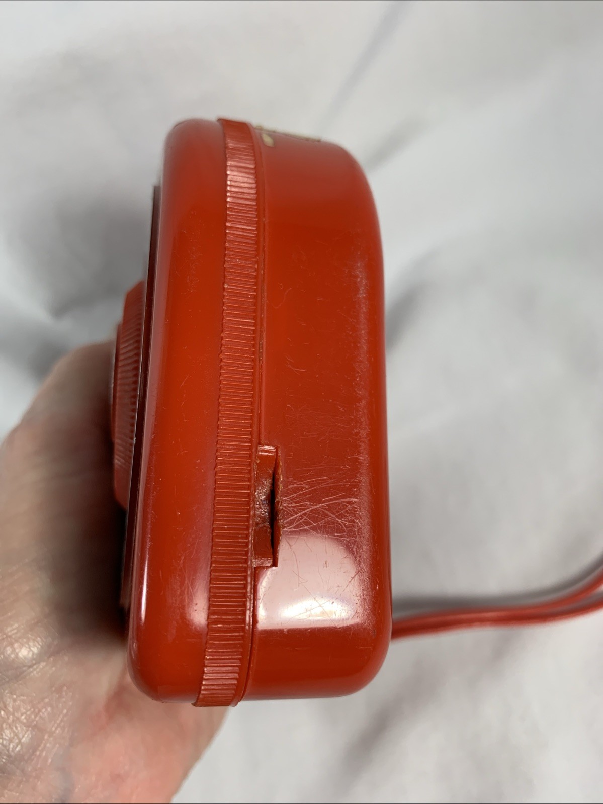 Vintage Kmart Red AM Transistor Radio Wrist Strap **Not Tested**