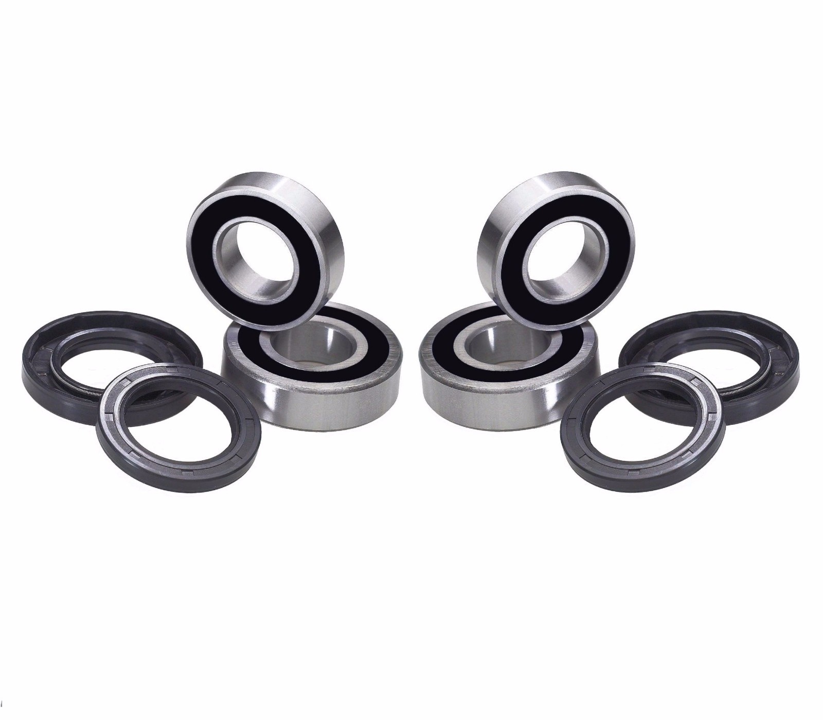Both Front Wheel Bearings & Seal Kits for 02-14 Honda TRX400EX TRX400X TRX 400EX