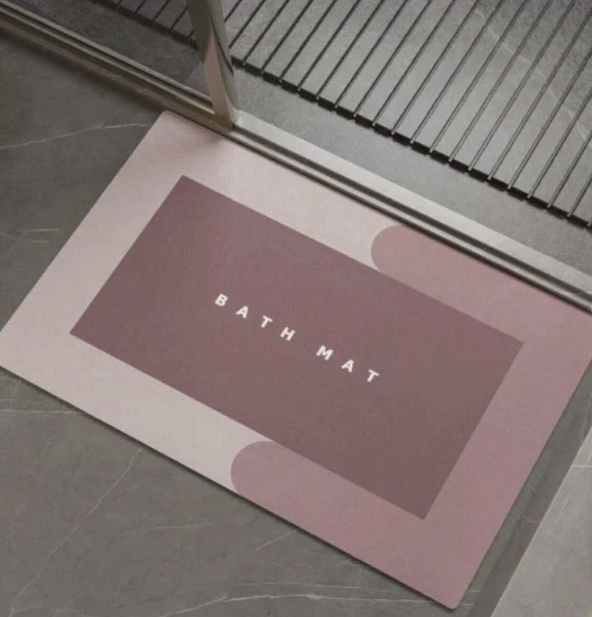 Alfombra de Baño Antideslizante Súper Absorbente Secado Rápido Rectangular