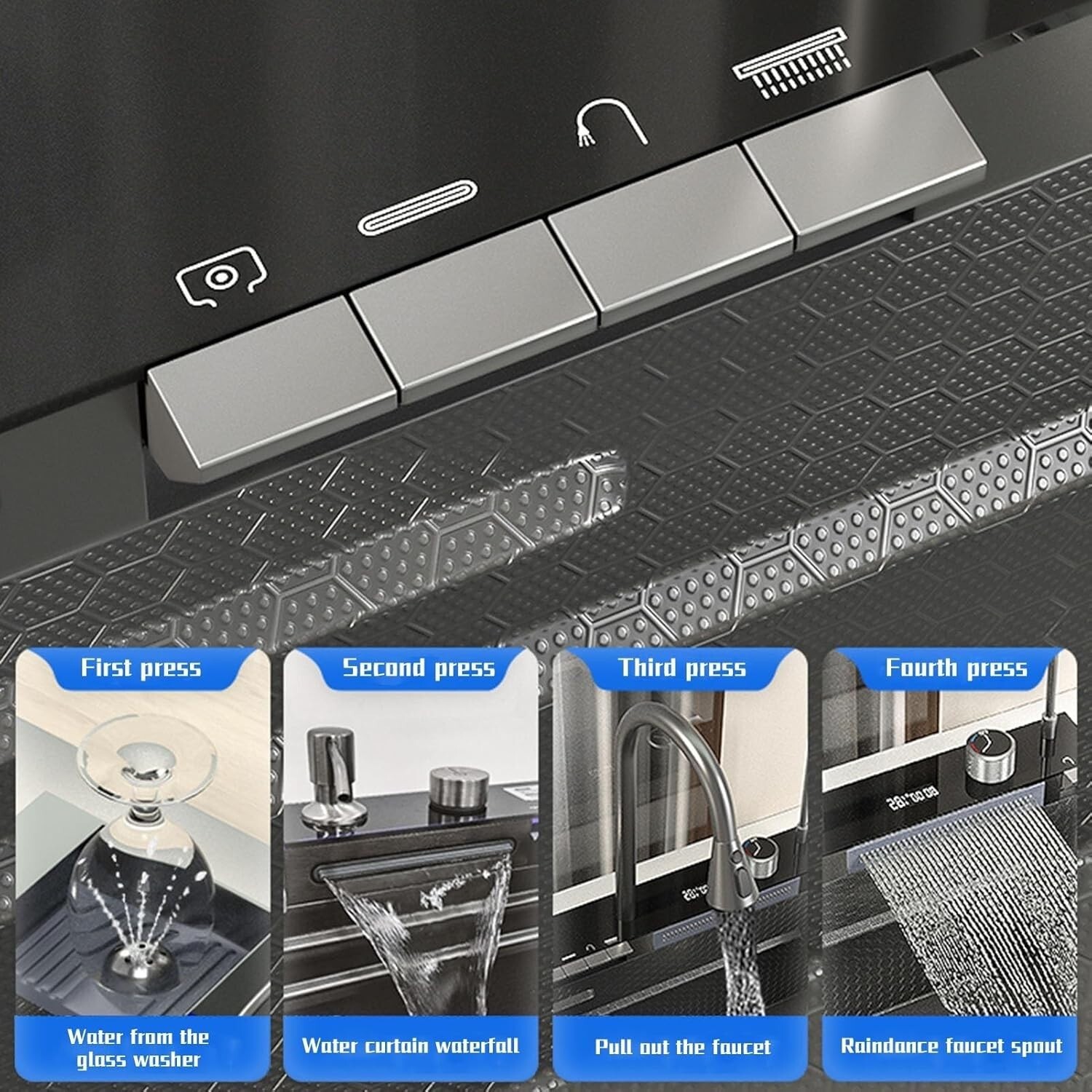 Stainless Steel Kitchen Sink Drop-in /Top Mount Sink Single Bowl Workstation Kit