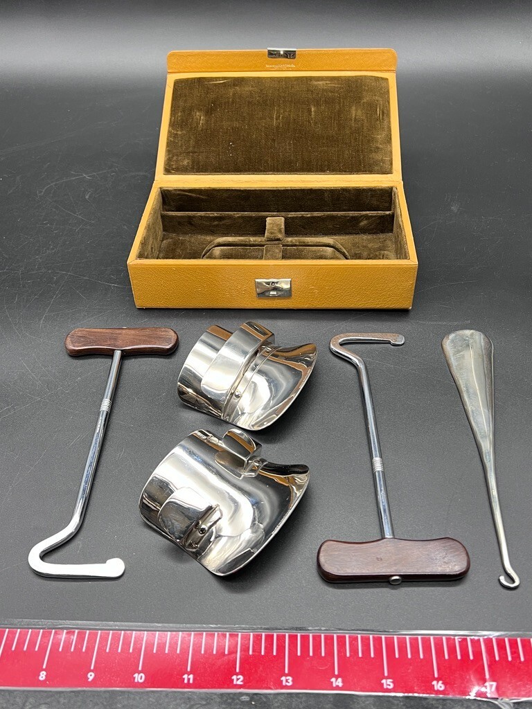 Abercrombie & Fitch Equestrian Riding Boot Lift Made in England in Pigskin Box