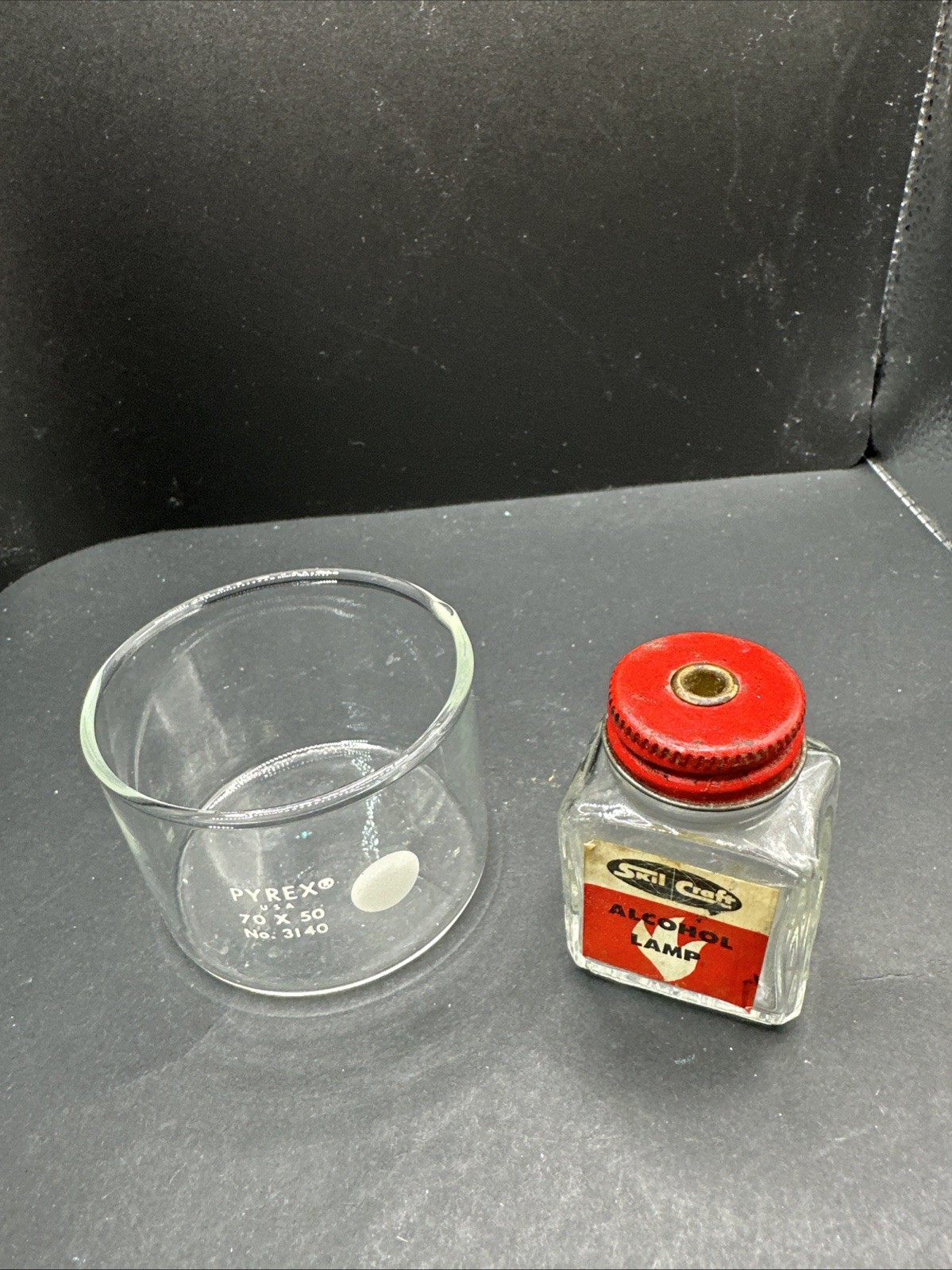 Pyrex Dish Vintage Skil Craft Alcohol Lamp Chemistry Lab