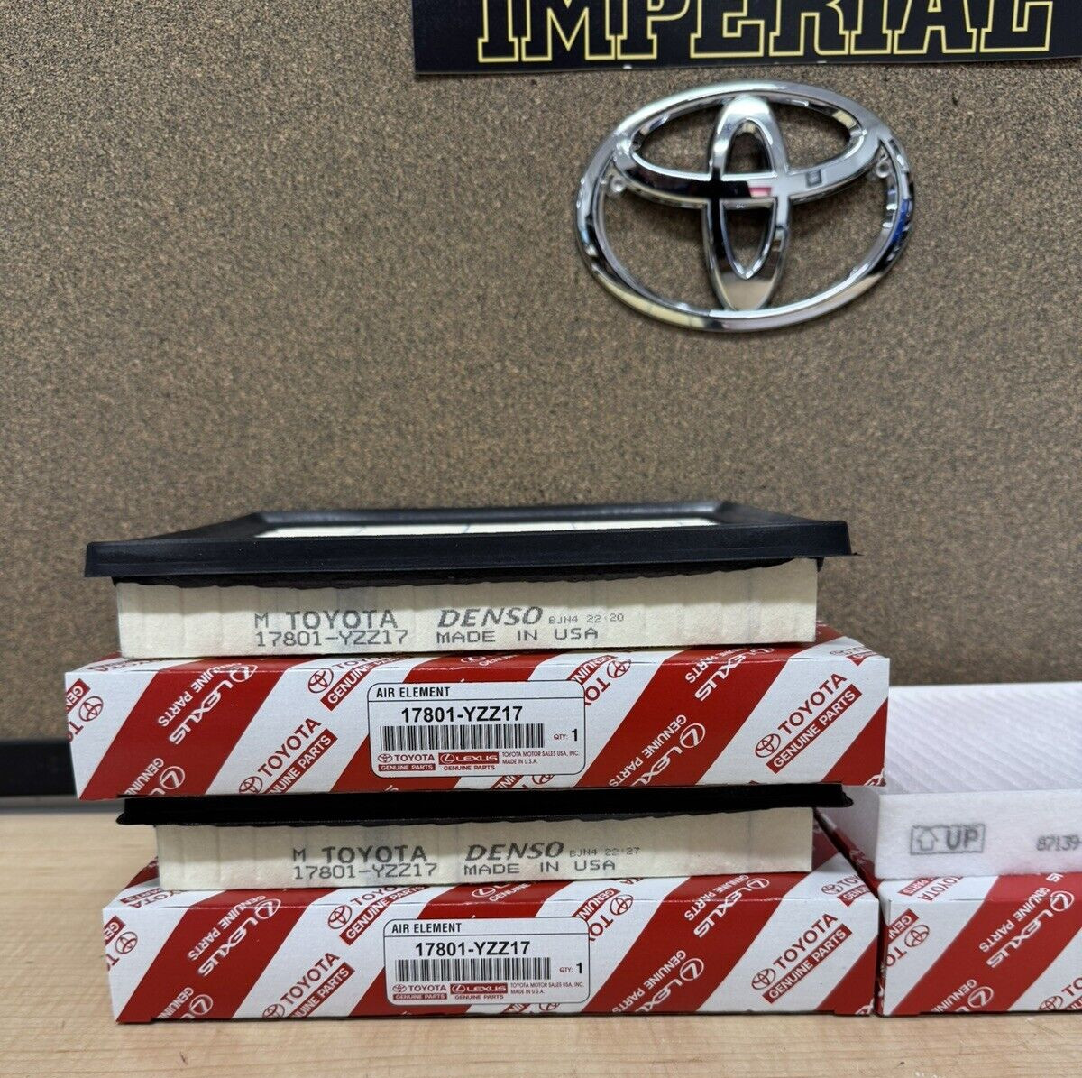 2022-2025 TOYOTA TUNDRA GENUINE OEM ENGINE AIR FILTERS (2) AND CABIN FILTER