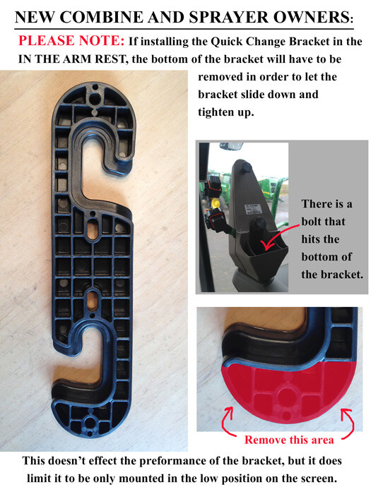 Quickly Change Bracket Kit for John Deere 2600 or 2630 Display GPS Monitor [Q1]