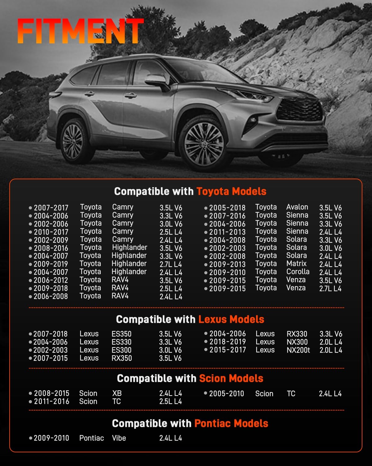 Starter For Toyota Avalon Camry Highlander Rav4 Sienna Solara Lexus ES 2002-2017