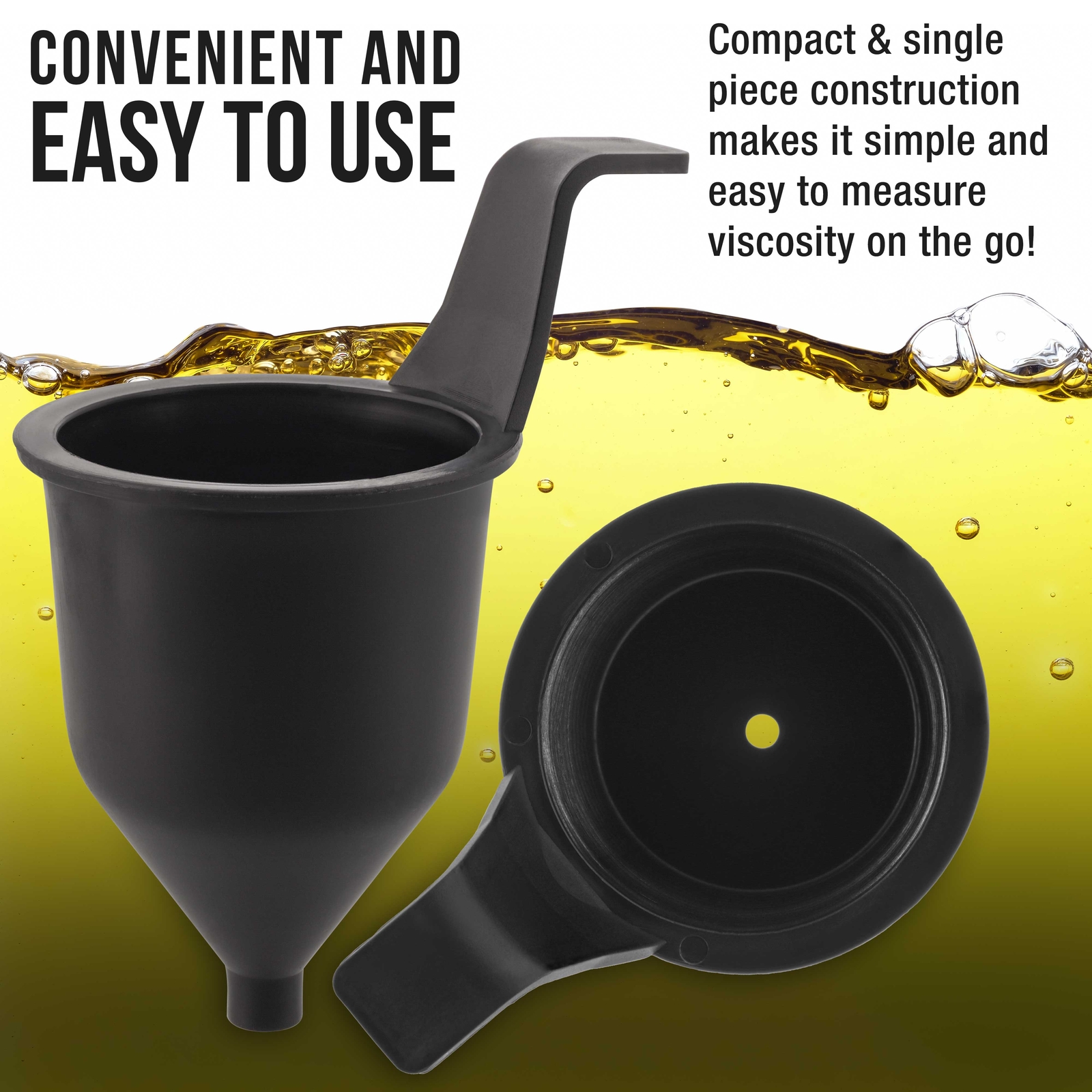 Liquid Thickness & Viscosity Measuring Cup Ford # 4 Four, Viscosimeter Paint