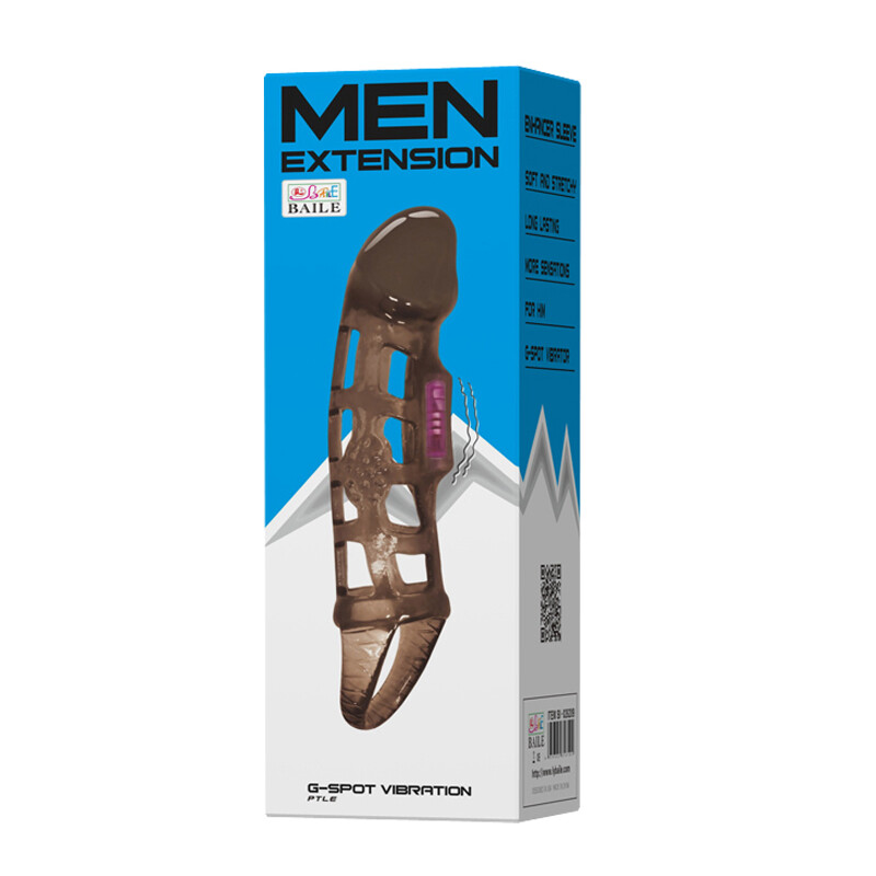 Vibrating Cock Penis Ring Sleeve Condom for Couple Men Vibrator Sex Toy Enhancer