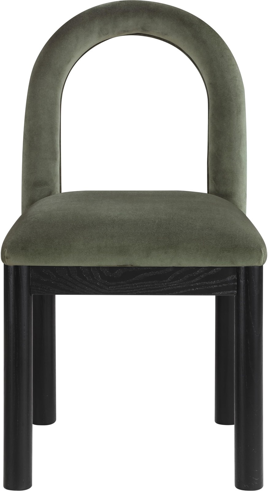 Meridian Furniture 11008Green-C Conrad Collection Art Deco Dining Chair