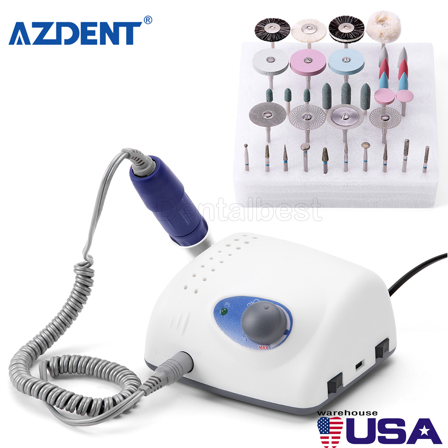 Dental Marathon Electric Micromotor Polishing Unit+Motor Handpiece/Polishing Kit