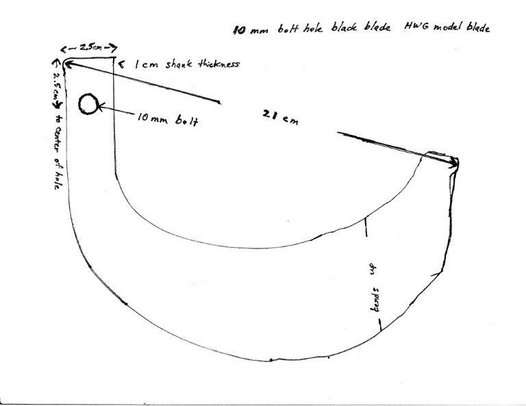 rotary tiller tines or blades yanmar 1200 or 1300 uses 10 mm bolt 28 quantity