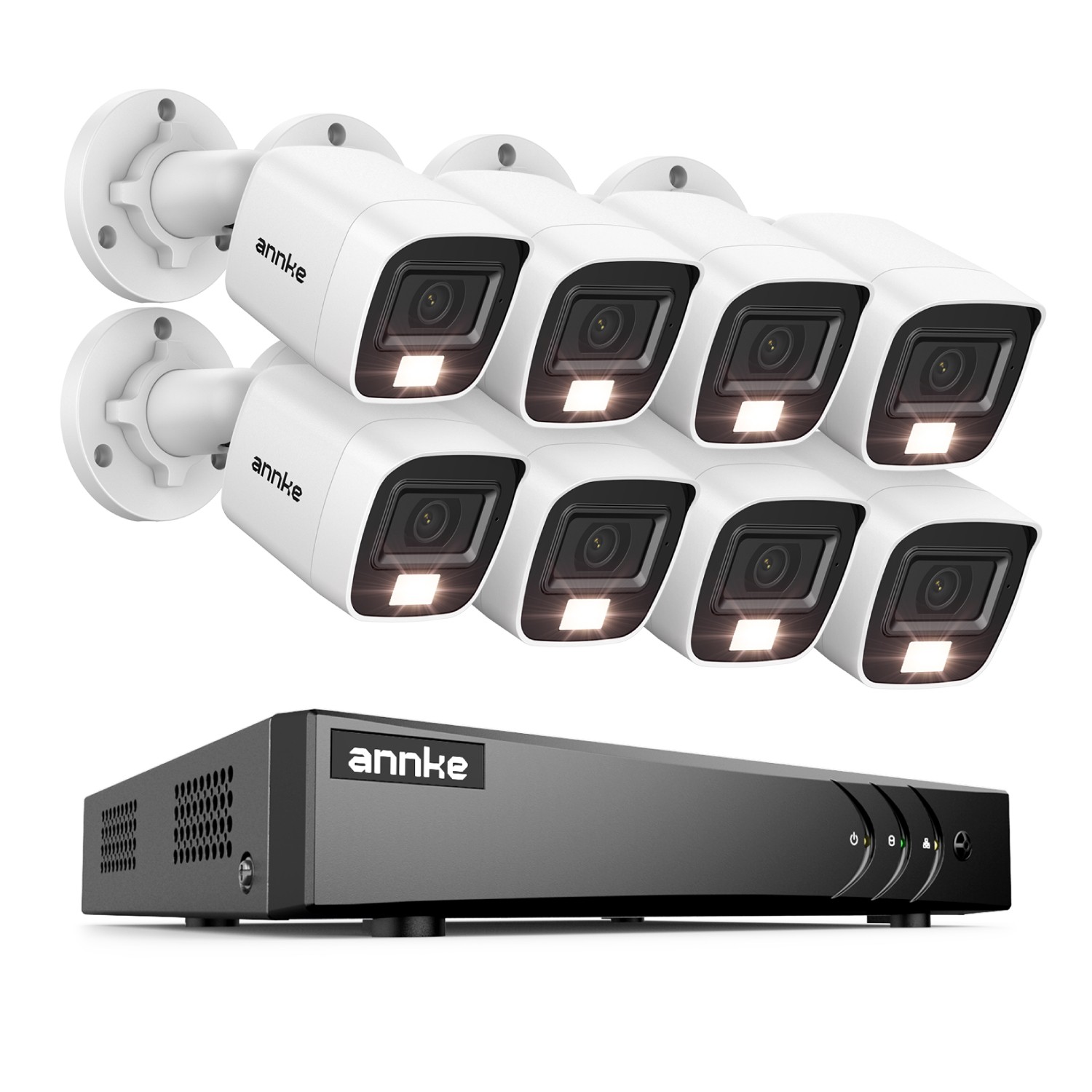 ANNKE 5MP Lite 8CH DVR 1080P Video Security Camera System AI Color Night Vision