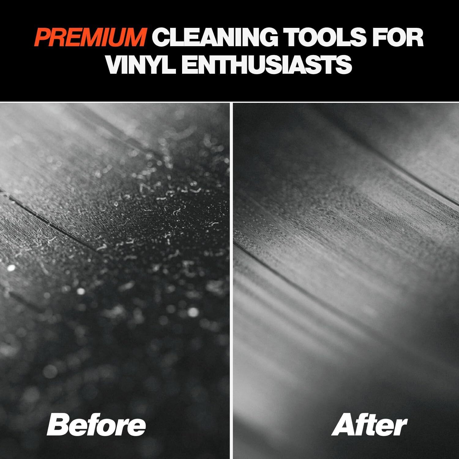 Vinyl Record Cleaning Kit | Includes: Record Cleaner - Velvet Record Brush