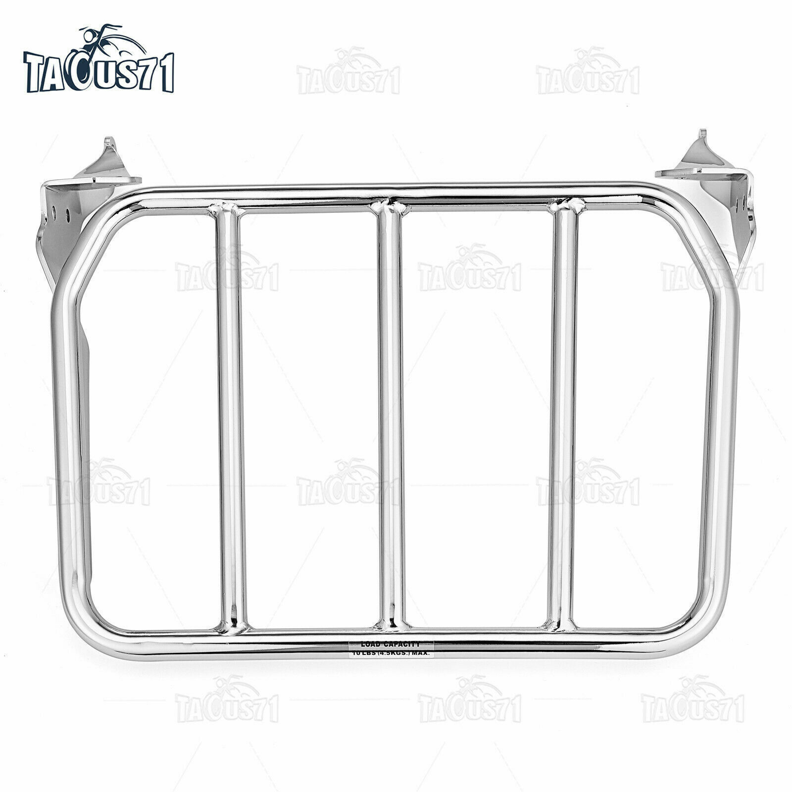 Detachable Chrome Sport Luggage Rack For 18-24 Harley Fat Boy Breakout Backrest