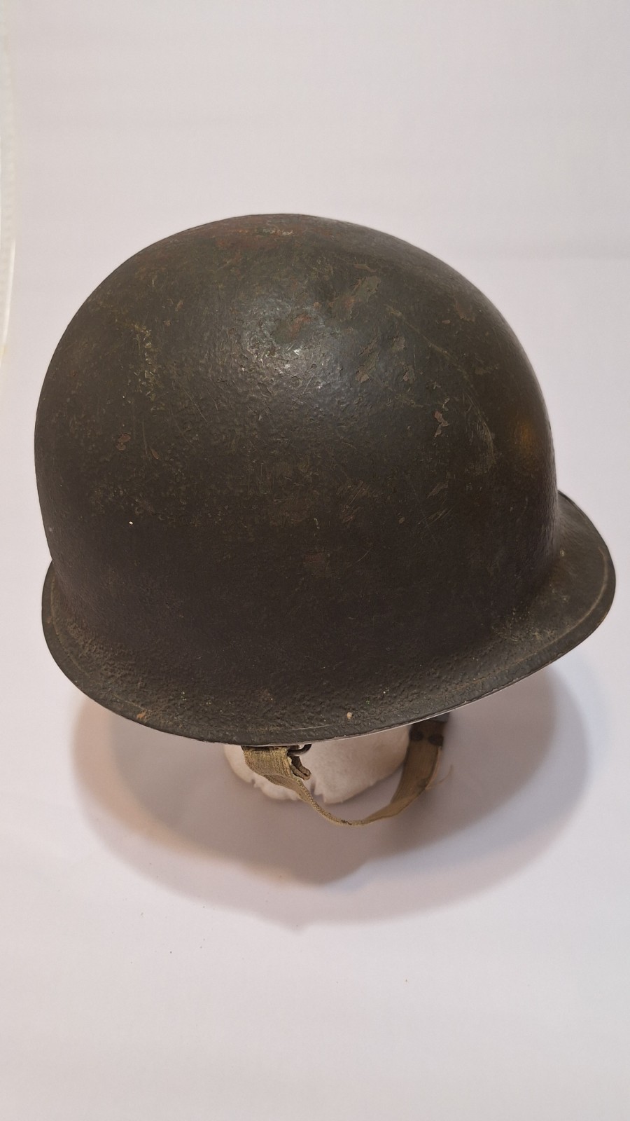WW II US Military M1 Front Seam Swival Bale Helmet With Liner