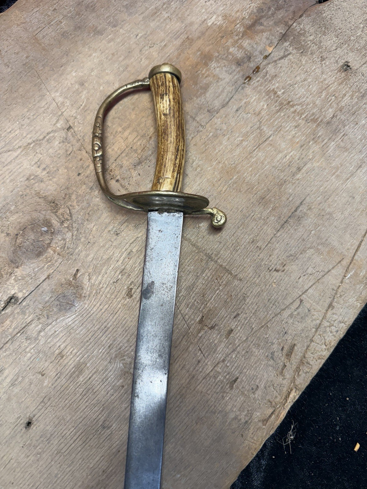 Revolutionary War Era 1700s 18th Century European Cuttoe Hunting Sword