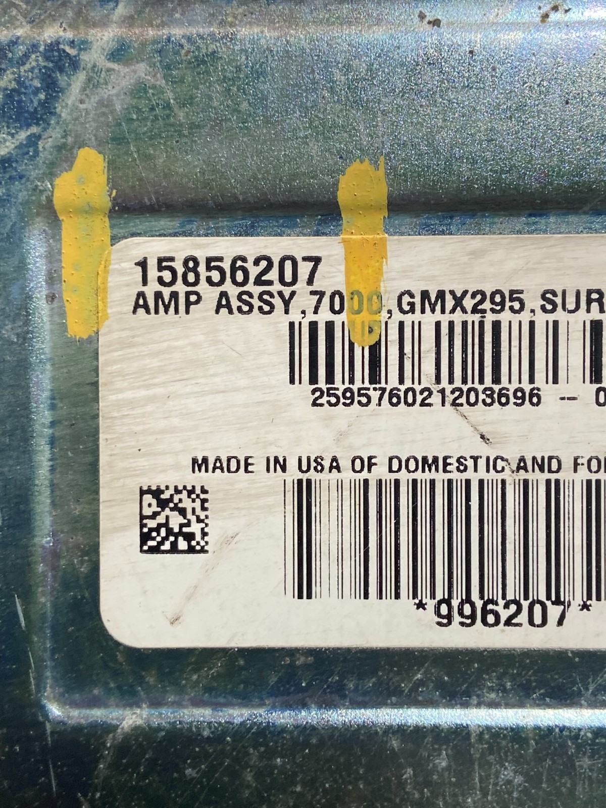 2005-2011 Cadillac STS Audio Equipment Radio Amplifier Speaker 15856207 AA0801DG