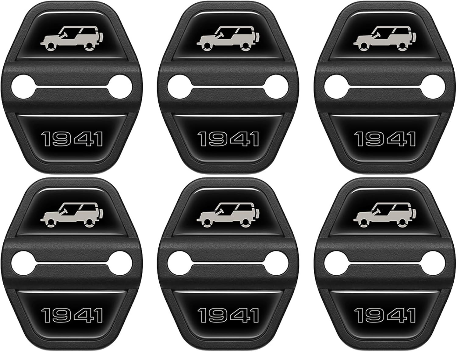 6PCS ABS Door Lock Cover for Jeep Wrangler JL JLU 2018-2025 4XE Unlimited Sahara