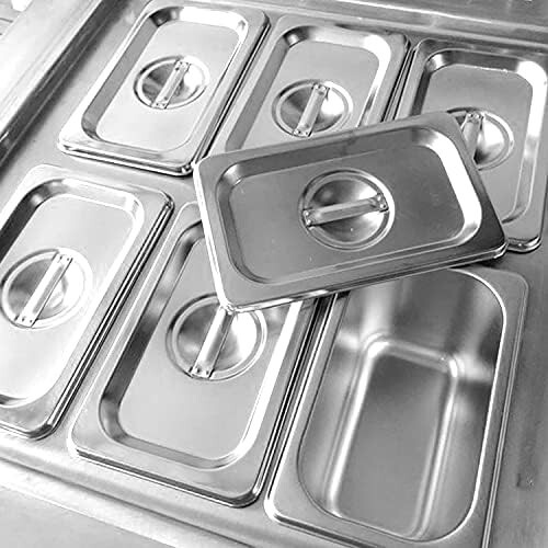 Kolice Commercial Single Square Pan Fried Ice Cream Roll Machine 6 Buckets