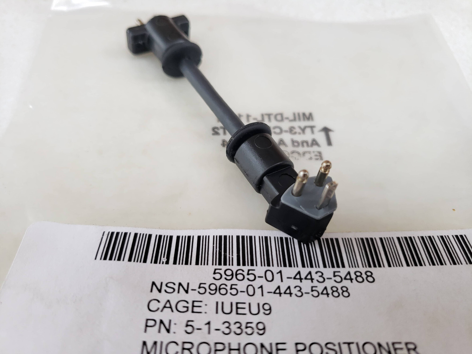 🇺🇸NEW M45 Gas Mask VPU Microphone Positioner NSN 5965-01-443-5488 / 5-1-3359