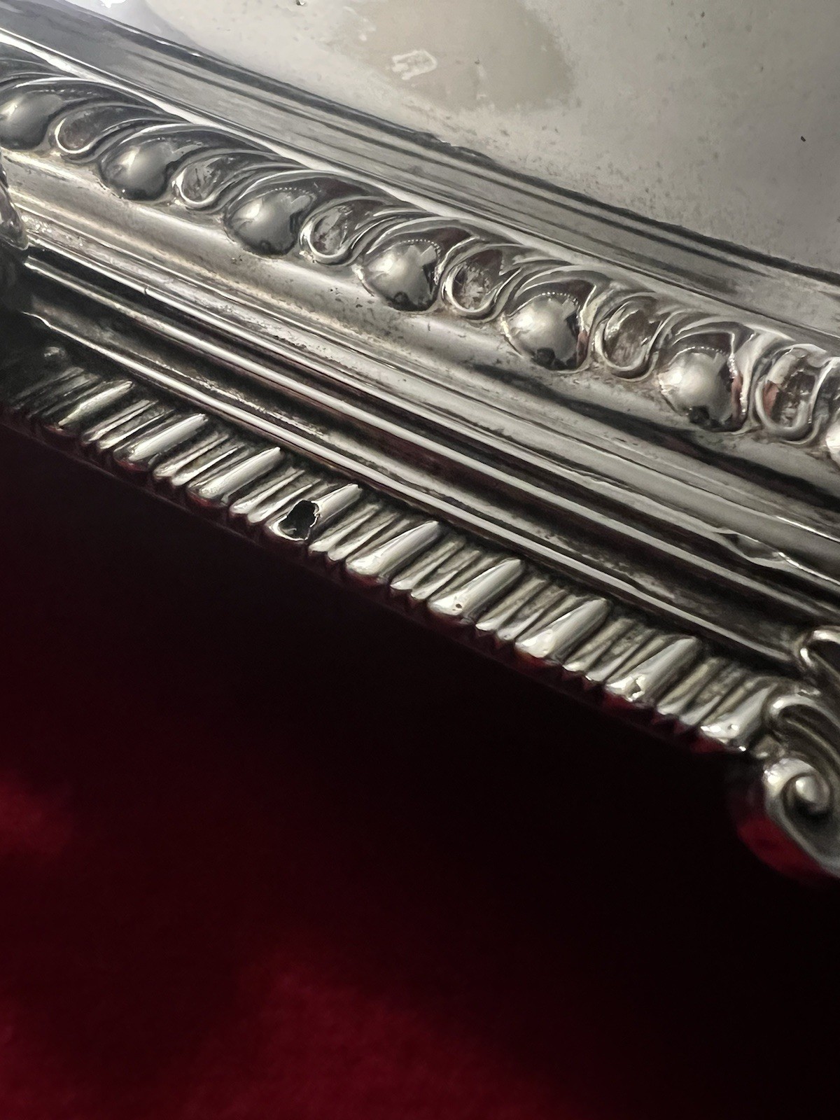 Large George III Old Sheffield Plated Handled Cake Basket W/Shell Border C.1810s