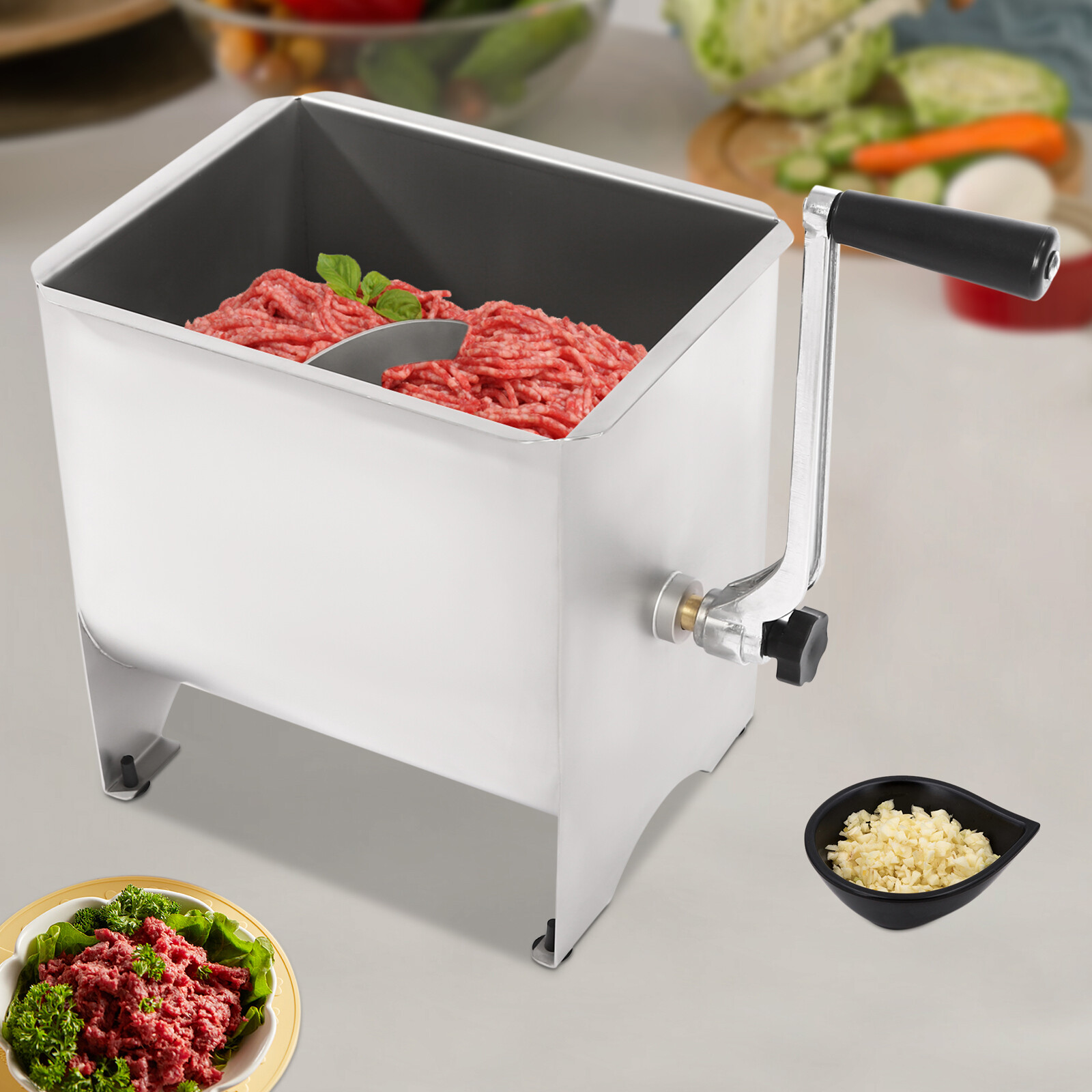 Stainless Steel Meat Mixer, Manual Meat Mixer, Commercial Kitchen Meat Mixer NEW