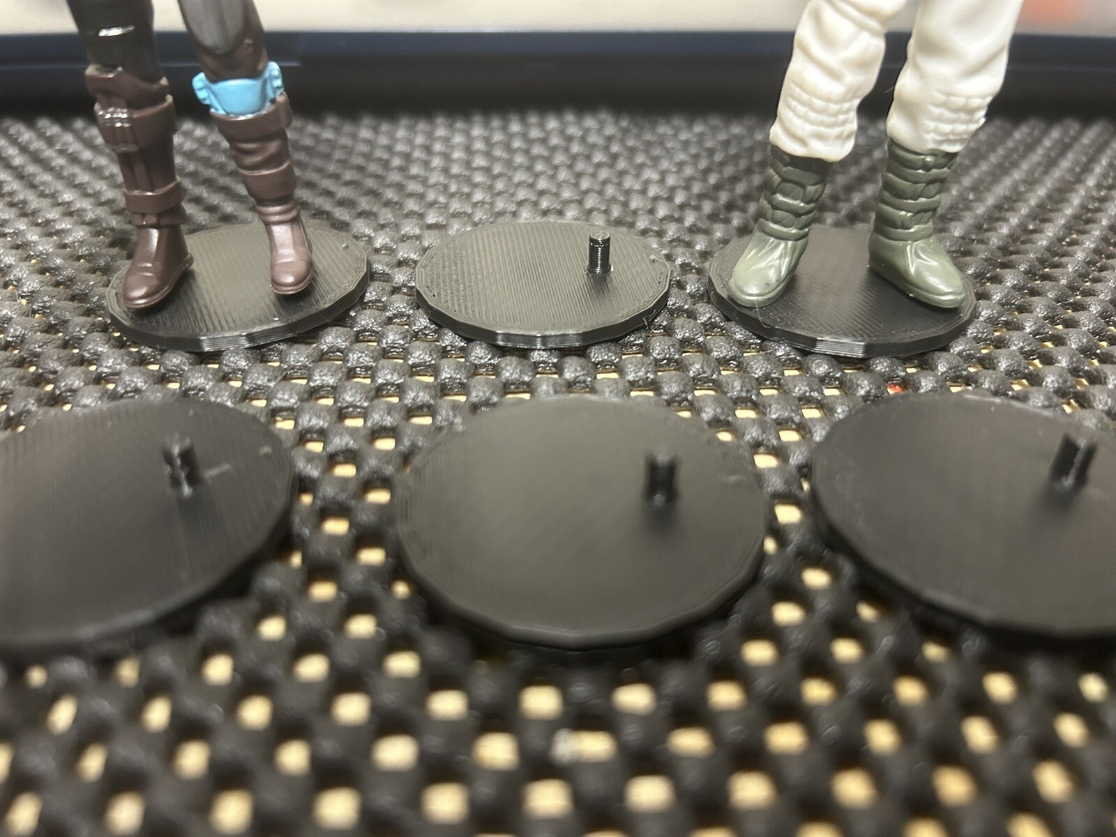 Original And Retro Star Wars THIN Action figure stands QTY 70